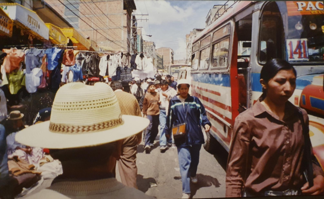 Calles en La Paz, Bolivia